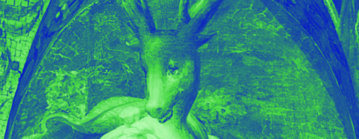 © Parmigianino, Diane et Actéon (détail de la fresque), v. 1524. Image via Wikimedia Commons